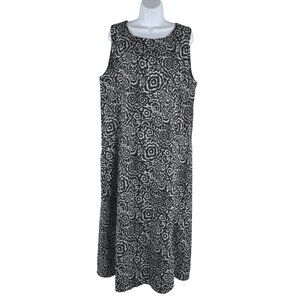 Ripskirt Hawaii Dress Large Night‎ Blooms Floral Sleeveless Beach NWT DR-1754